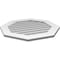 Ekena Millwork Octagonal Surface Mount PVC Gable Vent: Non-Functional, w/ 3-1/2"W x 1"P Standard Frame, 28"W x 28"H GVPOC28X2801SN - alternate 5